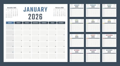 Calendar Graphic Designing